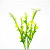 1:12 Miniature Morning Glory 2 Bunch Clay Flower Fairy Garden Dollhouse 17090, Yellow view 1