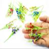 1:12 Miniature Morning Glory 2 Bunch Clay Flower Fairy Garden Dollhouse 17090, Yellow view 4