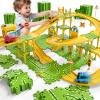 XINNOVEL 4-Tier Large Puzzle Race Car Track Set for Kids 3-5, Puzzle Tracks Car Play Set, Race Tracks Toys for Toddler Boys 3 4 5 6 Year Old, Birthday Gifts for Kids 3 4 5 6 7 8 Year Old Boys Girls view 1