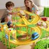 XINNOVEL 4-Tier Large Puzzle Race Car Track Set for Kids 3-5, Puzzle Tracks Car Play Set, Race Tracks Toys for Toddler Boys 3 4 5 6 Year Old, Birthday Gifts for Kids 3 4 5 6 7 8 Year Old Boys Girls view 2