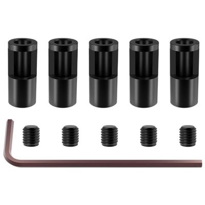 5PCS Steel RC Motor Shaft Adapter Sleeve Pinion Reduce Motor Axle 3.175mm to 5mm Compatible with 3650 550 540 Motor Compatible with RC Model Car Boat Accessories