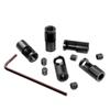 5PCS Steel RC Motor Shaft Adapter Sleeve Pinion Reduce Motor Axle 3.175mm to 5mm Compatible with 3650 550 540 Motor Compatible with RC Model Car Boat Accessories view 3