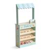 Teamson Kids Jolly Pals Wooden Bakery Market Stand Pretend Playset for Kids Ages 3+, Pastry Play Food Rotating Open/Close Sign, Hidden Storage Educational Role-Play, Pretend Play Wooden Market Stall view 1