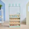 Teamson Kids Jolly Pals Wooden Bakery Market Stand Pretend Playset for Kids Ages 3+, Pastry Play Food Rotating Open/Close Sign, Hidden Storage Educational Role-Play, Pretend Play Wooden Market Stall view 2