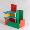 AVDAR 11Pcs Rainbow Geometrical Building Boards Bundled with 24Pcs Rainbow Flat Blocks view 2