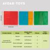 AVDAR 11Pcs Rainbow Geometrical Building Boards Bundled with 24Pcs Rainbow Flat Blocks view 3