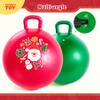 EVERICH TOY 2-Pack Hopper Ball for Kids 18In Sit On Bouncy Ball with Handle with Christmas Reindeer Ears, The Top Green & Red Christmas Boys Girls Gifts for 4 5 6 7 8 Yr Old Indoor Outdoor Active Play view 4