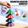 3D Printed Expanded Sensory Fidget Star,Expandable Fractal Fidget Toys Hexagon with Handle,Honeycomb Whirling Spiral Design,for Adults, Perfect for Christmas, Birthday Expandable Gifts (M4, 4.72in) view 3