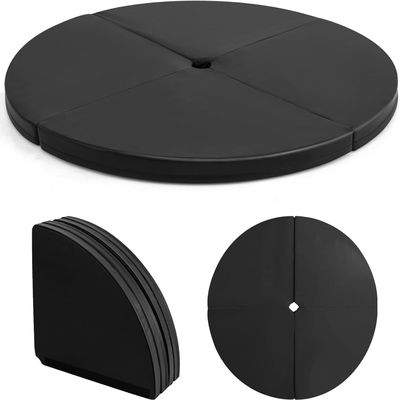 KGBNYSS Portable Round Dancing Pad Crash Mat with EPE Foam, Specialized Fall Safety Padding(110cm/3.6ft/43in,Thick 3cm/1in)