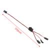 3 Way LED Light On Off Controller Switch Y Cable Durable Remote Control Car Light Group Channel Extension Wire for 4 SCX10 1/10 Crawler Car Black 10g view 4
