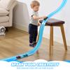 Nigwet Flexible Race Track for Kids - 15 Ft Flex Track Race Car Tracks with Car Ramp Toy, Fit for Monster Truck Track & Kids' Play Cars, Race Tracks for Toddlers 3+, Gifts for Boys Girls (Light Blue) view 4