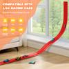 Nigwet Flexible Race Track for Kids - 15 Ft Flex Track Race Car Tracks with Car Ramp Toy, Fit for Monster Truck Track & Kids' Play Cars, Race Tracks for Toddlers 1-3, Portable Racetrack (Red) view 3