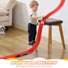 Nigwet Flexible Race Track for Kids - 15 Ft Flex Track Race Car Tracks with Car Ramp Toy, Fit for Monster Truck Track & Kids' Play Cars, Race Tracks for Toddlers 1-3, Portable Racetrack (Red) view 4