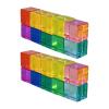 Bffcnl Building Blocks SE Educational Toys Colorful Training Rainbow Acrylic GEM Cubes Blocks for Ages 3, 20Pcs view 1