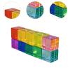 Bffcnl Building Blocks SE Educational Toys Colorful Training Rainbow Acrylic GEM Cubes Blocks for Ages 3, 20Pcs view 3