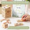 1DFAUL 101Pcs Baby Shower Games Blocks to Decorate Kit, Baby Shower Ideas Activities for Stacking, Building & Drawing, Suitable for Boy Girl Party Game, Decorations, Favors view 2