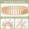 1DFAUL 101Pcs Baby Shower Games Blocks to Decorate Kit, Baby Shower Ideas Activities for Stacking, Building & Drawing, Suitable for Boy Girl Party Game, Decorations, Favors view 4