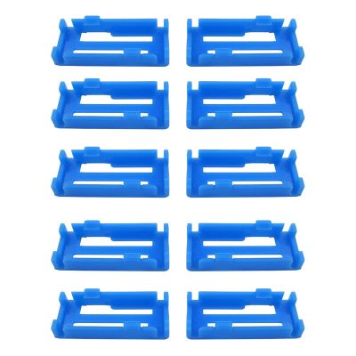 10pcs Servo Extension Y-Line Connector Clips Secure Lock Plastic Holder for RC Models(Blue)