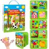 DINSUMRUG Farm Busy Book for Toddlers 1-3, Busy Board Montessori Toys for 1 Year Old Boys Girls Gifts, Educational Quiet Activity Book with Life Skills, Sensory Toys for Toddlers Baby view 1