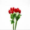 1:12 Miniature Globe Amaranth 2 Bunch Clay Flower Fairy Garden Dollhouse 17147, Red view 1