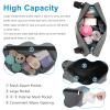 Accmor Insulated Side Sling Stroller Saddle Bag Organizer, Universal Stroller Organizer, Stroller Bag Caddy Organizer, Grey view 4