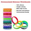 Aokizkdzsw Custom Silicone Wristbands Personalized Engraved Rubber Bracelets for any groups Motivational Sports Party Wedding Events view 4