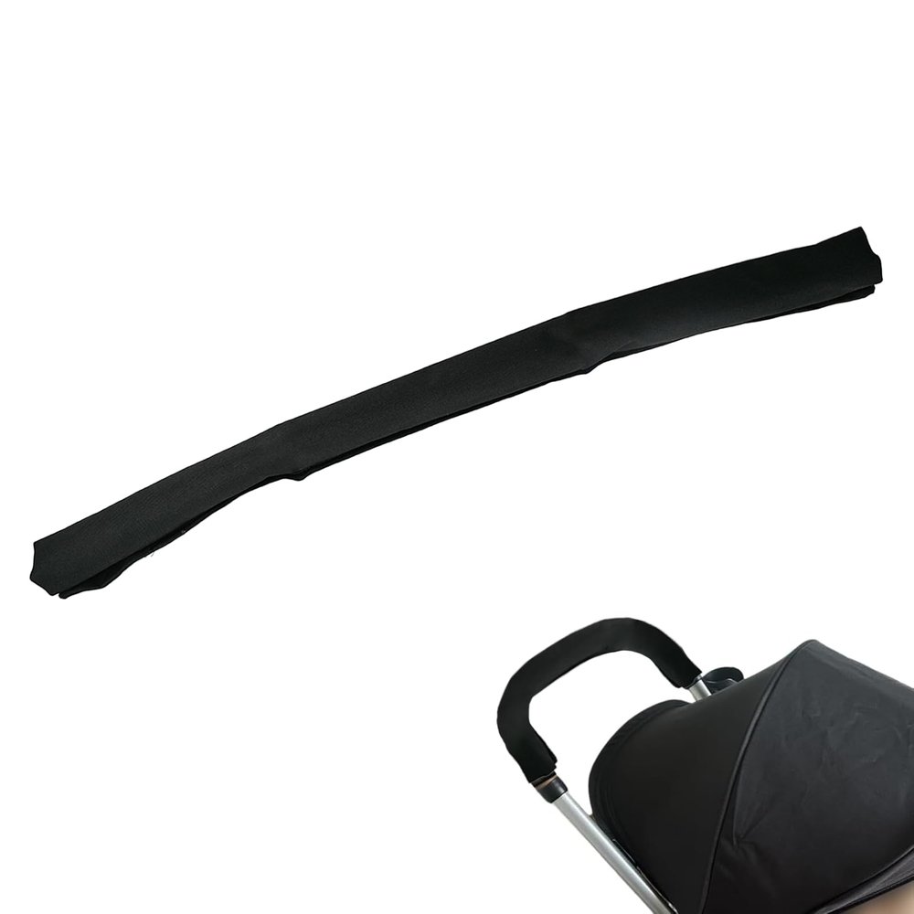 26.41.181.18in Replacement Armrest Handle Cover Dust Proof Handle Accessories,Pushchair Protector Handlebar Sleeve Bumper Removable Fabric Pushchair Case Grip Bar Replacement Arm Covers(Black)