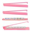 4PCS Mahjong Racks with Pushers All-in-one,Clear Acrylic Mahjong Rack and Pusher Combo, Modern American Mahjong Tile Racks, Transparent Set of 4 (Transparent Pink) view 1