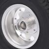 2Pcs Metal Front Hub with 22mm Width Rubber Tires for Tamiya 1/14 RC Trailer Tractor Truck High Performance Aluminum Alloy Durable Wheels for RC Car Accessories (Silver) view 2