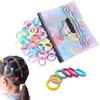 VITAPREP 100 Pcs Baby Hair Ties for Toddlers & Little Girls, Super Soft Cotton No Pull Seamless Hair Bands, Gentle Ponytail Elastics for Sensitive Scalp, Kids Hair Accessories (Multicolor) view 1