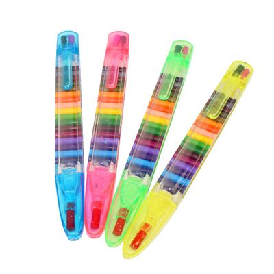 4pcs Paint Crayons Set Random Colors Non Toxic Safe Pastel Art Supplies for Birthday Party Creative Coloring Tools Random Color