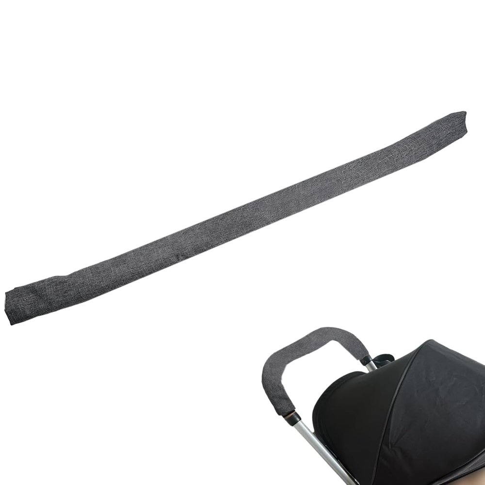 26.41.181.18in Replacement Armrest Handle Cover Dust Proof Handle Cover,Pushchair Protector Handlebar Sleeve Bumper Removable Pushchair Case Grip Bar Replacement Arm Covers(Grey)