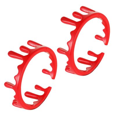 Milisten 2Pcs Adjustable Blood Ring Halloween Vampire Alloy Open Rings Spooky Fake Blood Splatter Costume Jewelry for Party Cosplay Decoration
