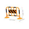 Yardwe 12pcs Mini Traffic Fence Roadblocks Simulation Safety Barricades Wear Resistant Miniature Traffic Sign and Role Play view 2