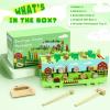 Bsrvtoyer Wooden Montessori Toys for 1 Year Old - Educational Learning Activity Cube for Baby Boys Girls Age 1 2 3 Year Old Hammering Pounding Toy with Xylophone & Abacus Game, Wood Toy Crocodile view 2