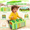 Bsrvtoyer Wooden Montessori Toys for 1 Year Old - Educational Learning Activity Cube for Baby Boys Girls Age 1 2 3 Year Old Hammering Pounding Toy with Xylophone & Abacus Game, Wood Toy Crocodile view 3