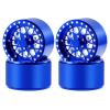 RCLIONS 4PCS Width 39mm 2.2" Beadlock Wheels Deep Dish Offset -15mm Rims for Axial Wraith SCX10-II III 1/10 RC Crawler Truck Car (Blue) view 1