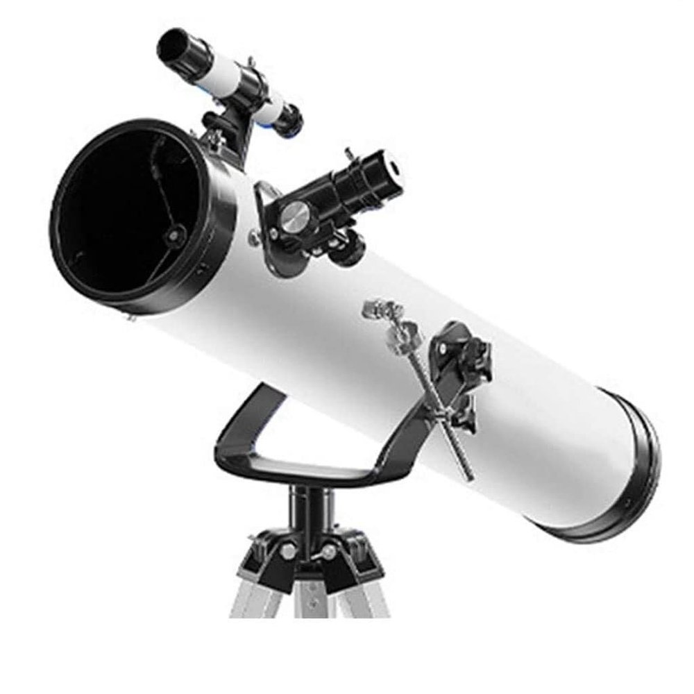 114mm Reflecting Astronomy Telescope for Beginners, Portable with 3 Eyepieces & Adjustable Rod