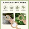 Copkim Valentines Day Cousin Gifts Wooden Magnifier Magnifying Glass Best Cousin Ever Gifts with Inspirational Card for Sister Brother Women Men Birthday view 4
