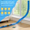 Nigwet Flexible Race Track for Kids - 15 Ft Flex Track Race Car Tracks with Car Ramp Toy, Fit for Monster Truck Track & Kids' Play Cars, Race Tracks for Toddlers 3+, Gifts for Boys Girls (Dark Blue) view 3