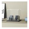 Simple Self-Assembly Acrylic Display Case Deluxe Dustproof Clear Showcase with Wood-Plastic Base & String Light for Pop Figures Collectibles Toys(50x50cm(20") x45cm(18")) view 1