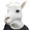 Halloween Realistic Alpaca Mask,Full Head Alpaca Head Mask,Funny Animal Masks Fancy Dress for Halloween Carnival Costume Party,Animal Headgear Costume view 1