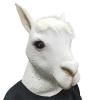 Halloween Realistic Alpaca Mask,Full Head Alpaca Head Mask,Funny Animal Masks Fancy Dress for Halloween Carnival Costume Party,Animal Headgear Costume view 2