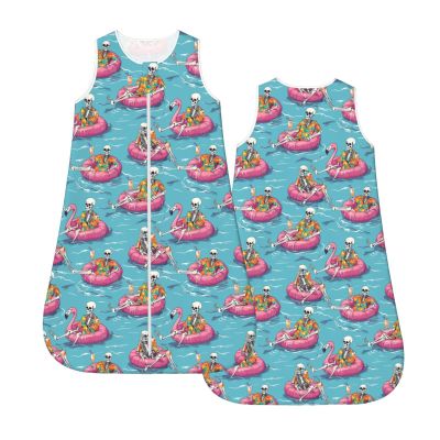 Muishi Painting Skeletons and Flamingo Baby Wearable Blanket Infant Boys Girls Sleeping Bag for Newborn Unisex Baby Stuff Sleep Sack Suit M(6-12month)