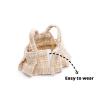 LYBHYQTII Dolls Clothes for 17cm Dolls, Luxury Chic Style 3 Piece Set Including Bow, Dress and Bag High-End Fashion Outfit with Premium Handmade Dolls Accessories for Play & Display (Beige) view 3
