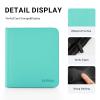 12 Pocket Card Binder,Flekko Zipper 720 Pockets Trading Card Binder,PU Card Collection Album,Sturdy Side-Loading Card Holder Folders for YuGiOh, TCG,MTG,Game Cards,Sports Cards. (Teal) view 4