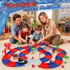 Spider Race Track Toys for Boys 4-6 - Monster Truck Toys for 3 4 5 6 7 8 Year Old Boys Girls, Toddler Tracks Playset with 2 Electric Spider Cars, Kids Christmas Birthday Gifts Age 3-4 3-5 6-8 (212PCS) view 2