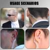 4PCS Agent Costume Accessories Secret Security Outfit Halloween Cosplay Hat Ties Fake Earpiece ID Card Party Props (Set 2) view 2