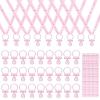 36 Pcs Baby Shower Pacifiers Necklace Acrylic Baby Pacifiers Party Favors Charm Necklace for Girls Boys Shower Party Decorations Gender Reveal Table Scatter (Pink) view 1