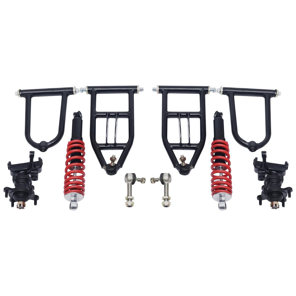 Front Suspension Swing Arm Kit, Mental Suspension Swing Arm, Upper Lower Swing Arm Kit for Electric Atvs Four-Wheeled Off-Road Vehicles and Go-Karts